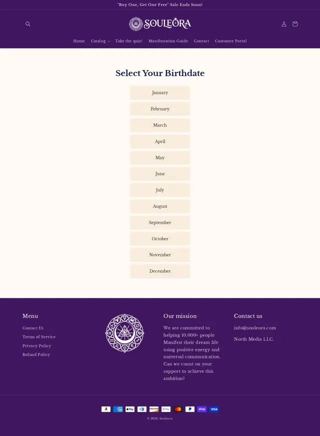 Landing page: Manifest your dream life